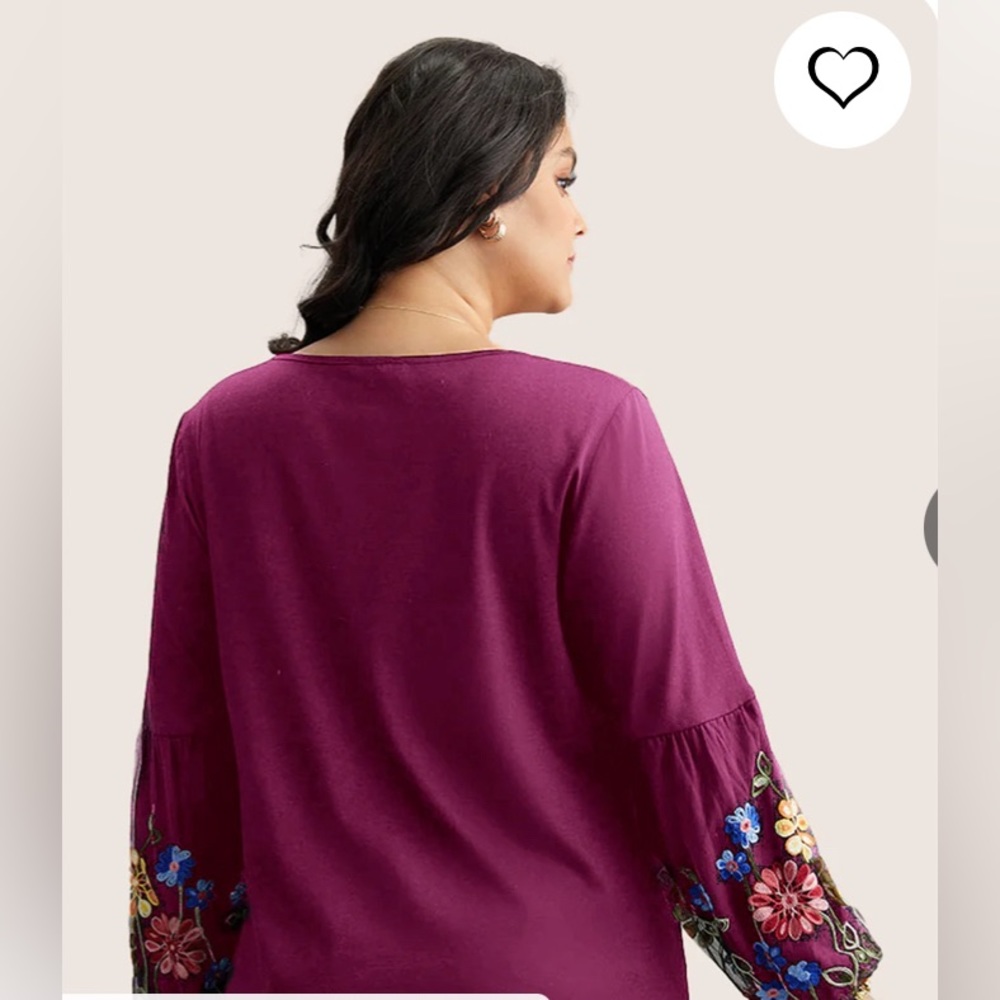 🌸. #54-93.   Bloomchic top - Picture 2 of 2
